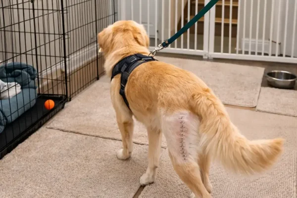 Dog after TPLO Surgery